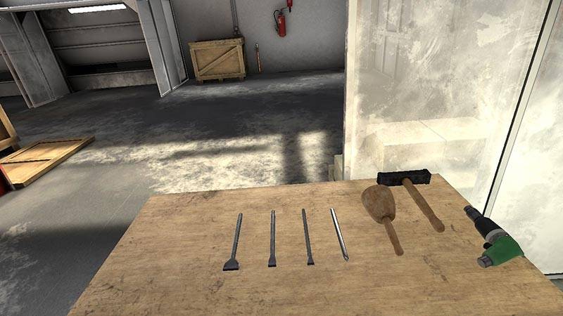 Virtuális kőfaragó eszközök