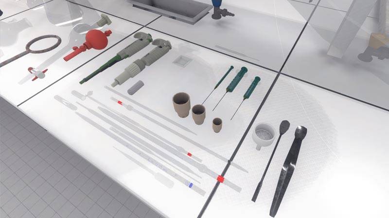 Virtuális laboratóriumi eszközök és edények Virtuális laboratóriumi eszközök és edények