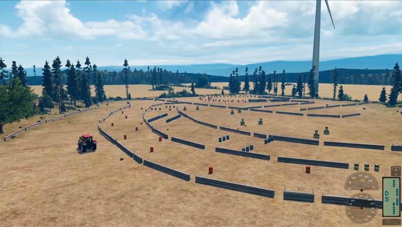 Tenstar traktor gyakorló pálya