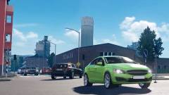 Személyautó szimulátor forgalomban 