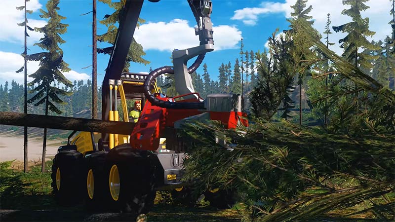 Erdészeti döntőgép szimulátor