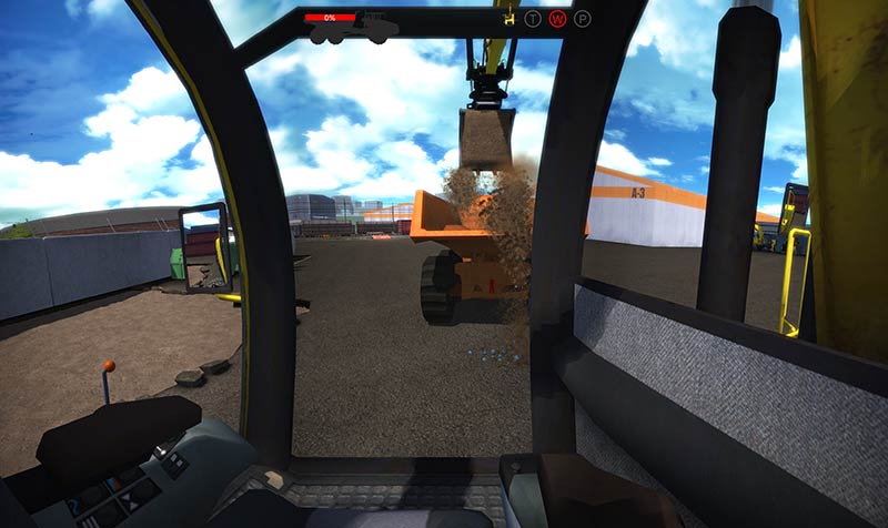 Tenstar kerekes kotrógép szimulátor Tenstar kerekes kotrógép szimulátor