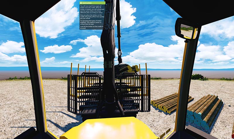 Kihordó daru kezelés gyakorlása