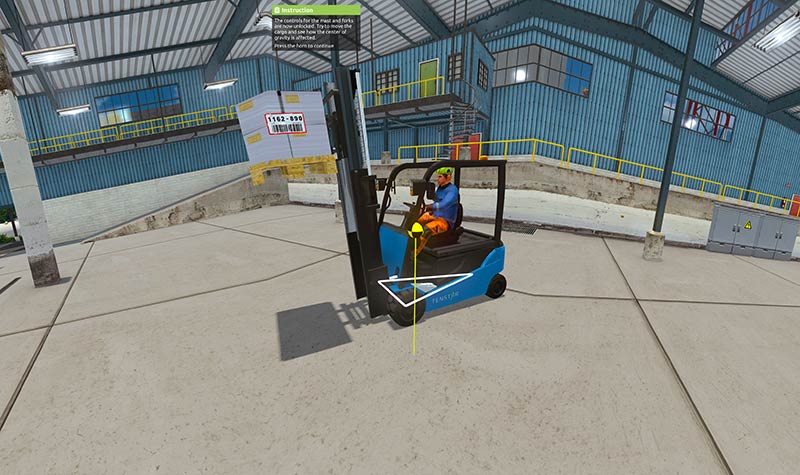 Tenstar targonca szimulátor súlypont Tenstar targonca szimulátor súlypont