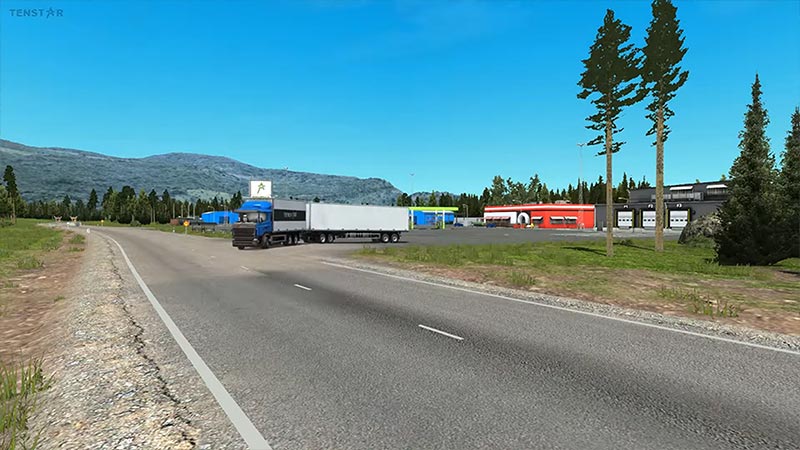 Tenstar teherautó szimulátor pótkocsilval Tenstar teherautó szimulátor pótkocsilval