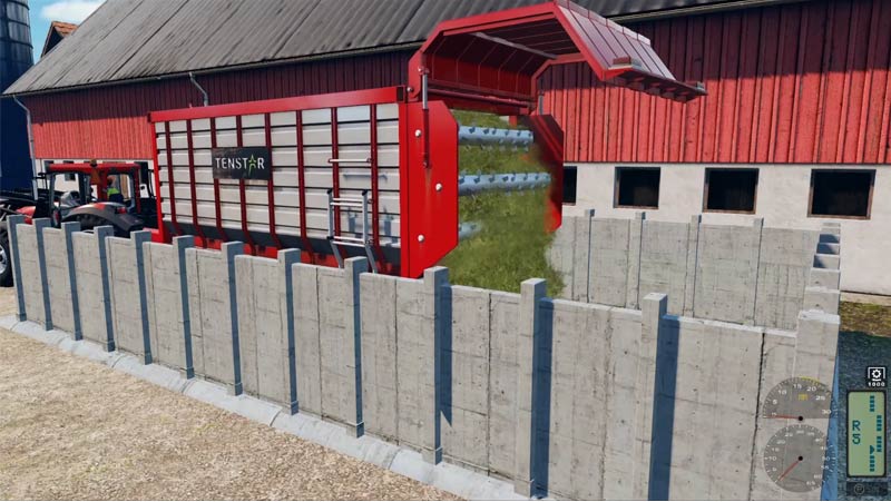 Traktor szimulátor rendfelszedővel